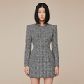 Women’s Structured Check Mini Dress
