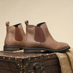 Men's Chelsea Ankle Boots With Elastic Side Panels