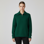 Women’s Ribbed Quarter-Zip Knit Sweater
