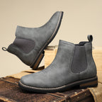 Men's Chelsea Ankle Boots With Elastic Side Panels