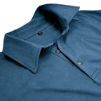 Men's Long Sleeve Polo Shirt With Collar