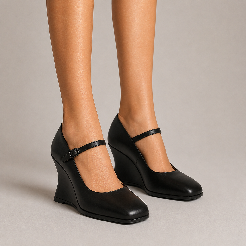 Women's Mary Jane Wedge Pumps