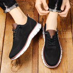 Men's Knit Low-Top Sneakers with Chunky Soles