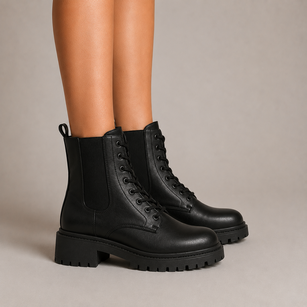 Women's Lace-Up Combat Boots