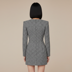 Women’s Structured Check Mini Dress