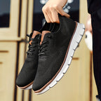 Men's Knit Low-Top Sneakers with Chunky Soles