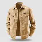 Men’s Utility Overshirt with Button Front