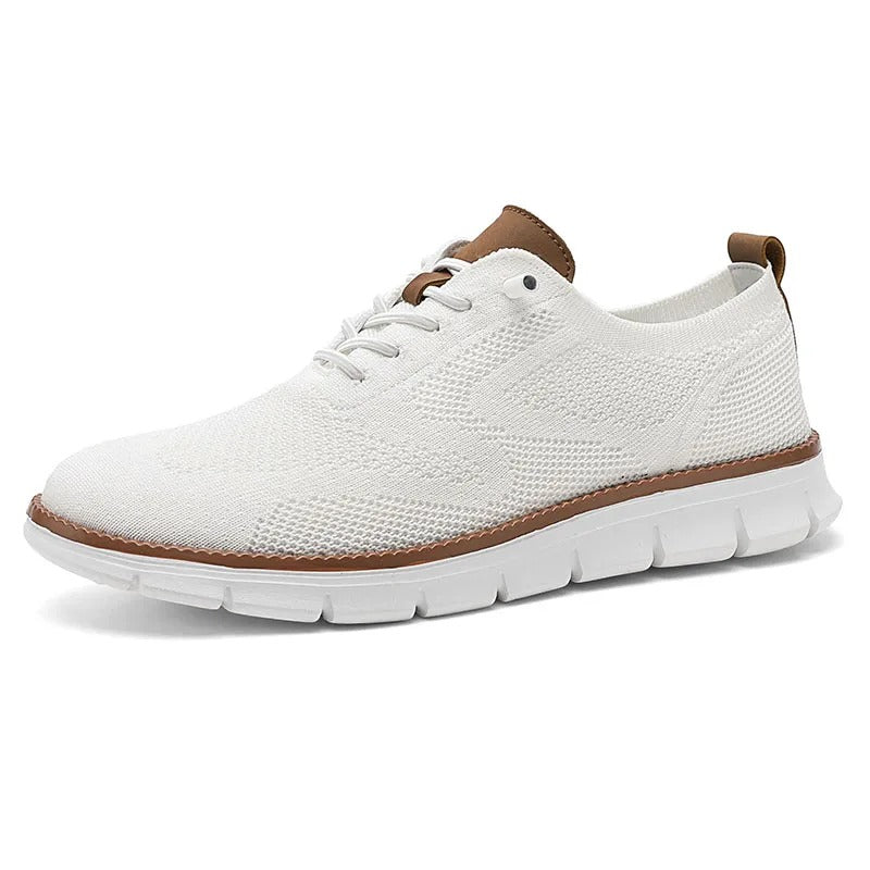 Men's Textured Knit Sneakers with Segmented Soles