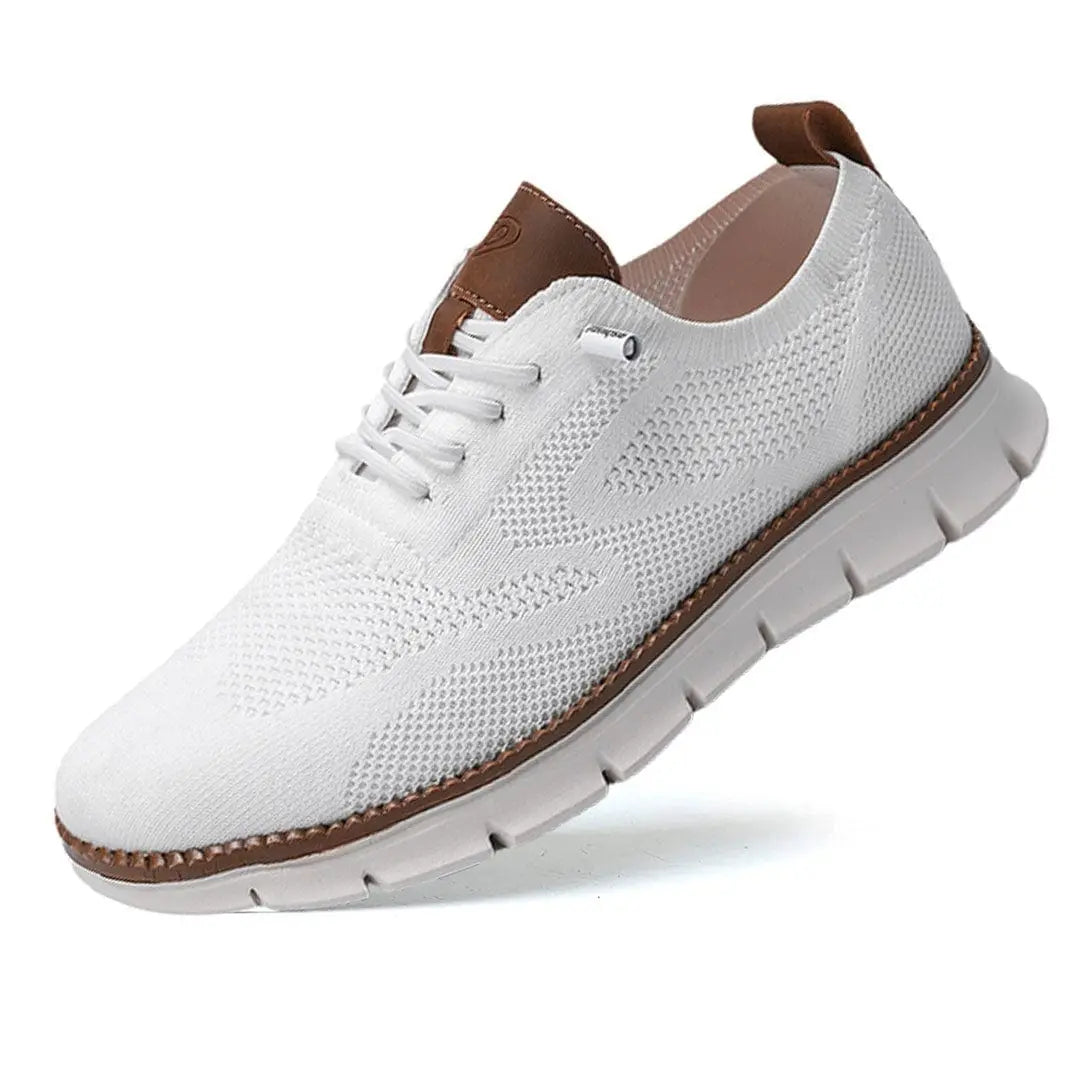 Men's Knit Lace-Up Casual Sneakers