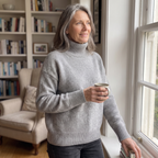 Women's Oversized Knit Turtleneck Sweater