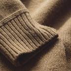 Men's Crewneck Knit Sweater with Elbow Patches