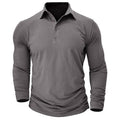 Men's Long Sleeve Polo Shirt With Collar