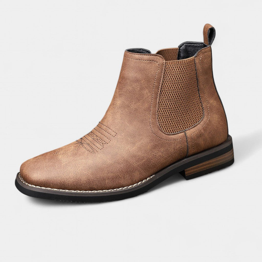 Men's Chelsea Ankle Boots With Elastic Side Panels