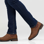 Men's Chelsea Ankle Boots With Elastic Side Panels