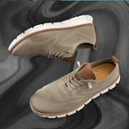 Men's Knit Lace-Up Sneakers with Flexible Sole