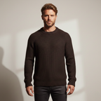 Men's Rib Knit Crew Neck Sweater