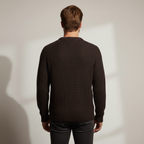 Men's Rib Knit Crew Neck Sweater