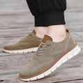 Men's Textured Knit Sneakers with Segmented Soles