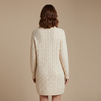 Women’s Cable Knit Mini Sweater Dress