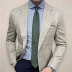 Men's Tailored Blazer with Notched Lapels