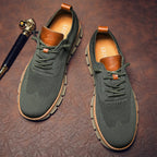 Men's Knit Lace-Up Casual Sneakers