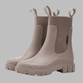 Women's Chelsea Rain Boots with Chunky Sole