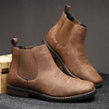 Men's Chelsea Ankle Boots With Elastic Side Panels