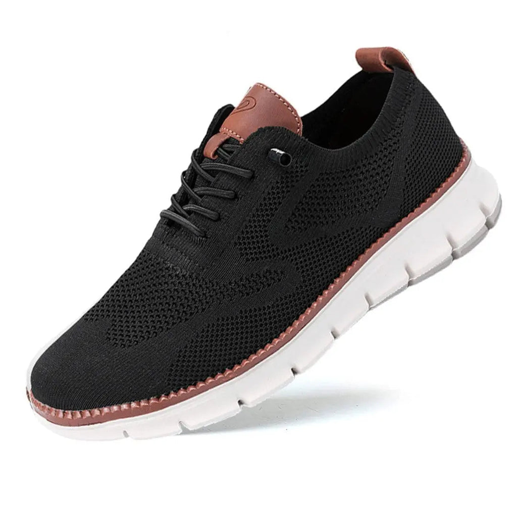 Men's Knit Lace-Up Casual Sneakers