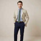 Men's Tailored Blazer with Notched Lapels