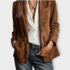Women’s Vintage Blazer with Button Front
