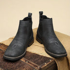Men's Chelsea Ankle Boots With Elastic Side Panels