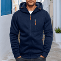Men's Full Zip Hoodie with Chest Pocket