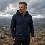 Men's Full Zip Hoodie with Chest Pocket