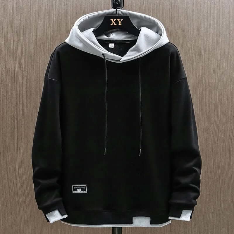 Men's Oversized Pullover Hoodie with Drawstrings