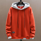 Men's Oversized Pullover Hoodie with Drawstrings