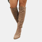 Women's Over the Knee Boots with Block Heels
